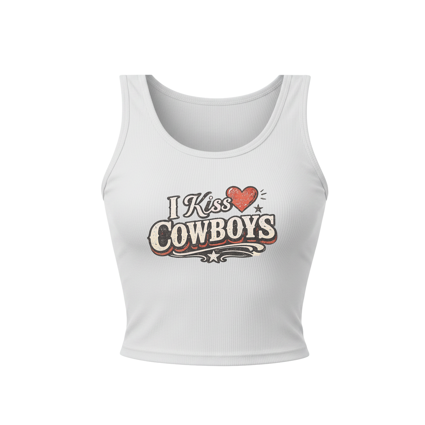 I KISS COWBOYS TANK