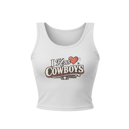 I KISS COWBOYS TANK
